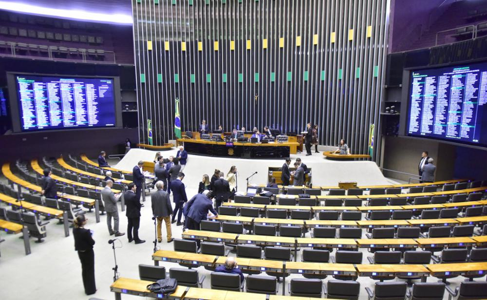 Fotografia do plenário da Câmara dos Deputados