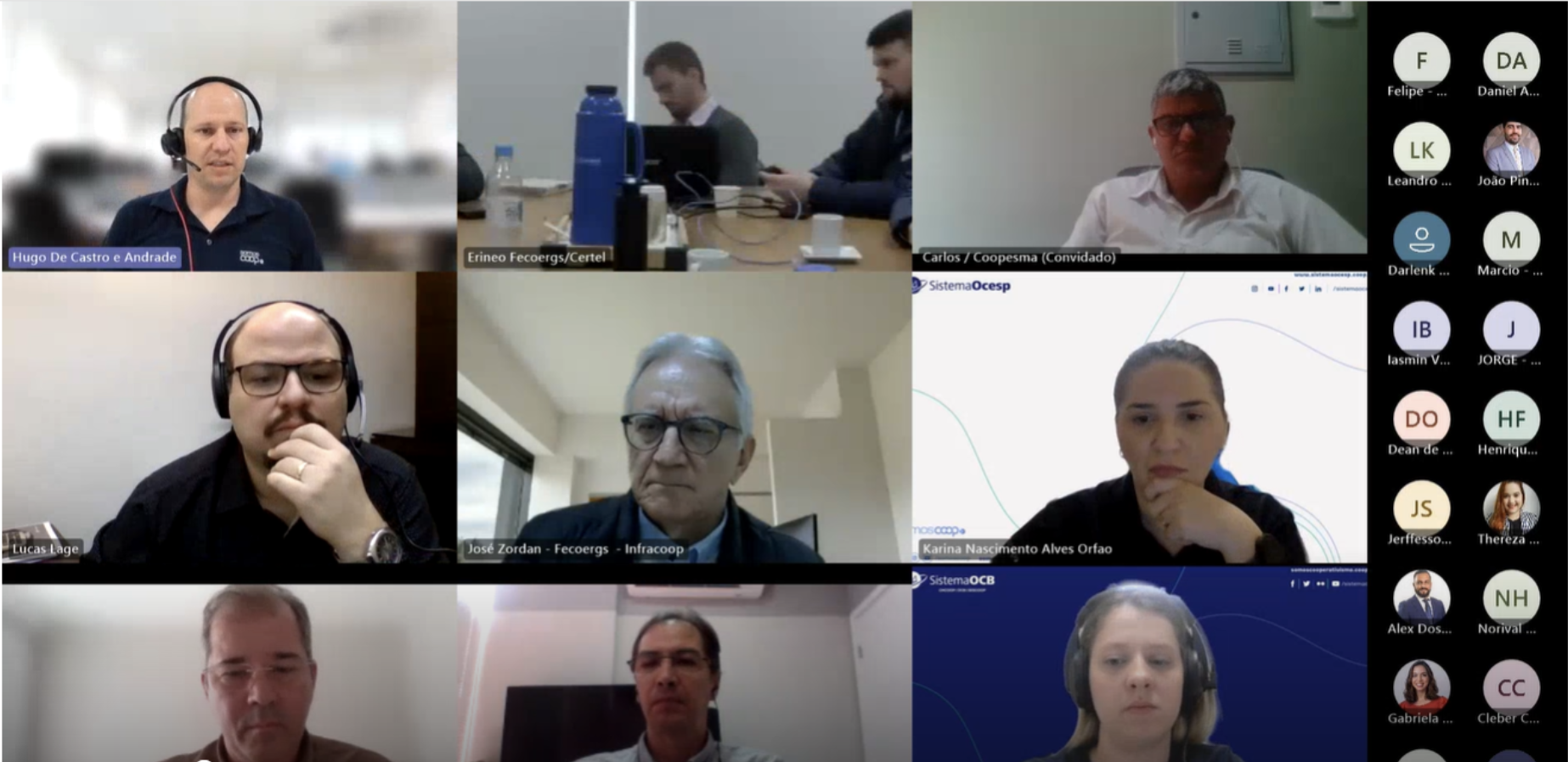 Encontro aconteceu de forma virtual com diversos participantes em todo o Brasil