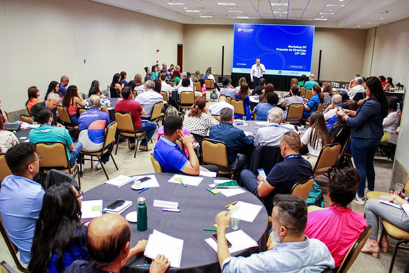 Workshop para pensar propostas de diretrizes para o 15º CBC, realizado em Brasília