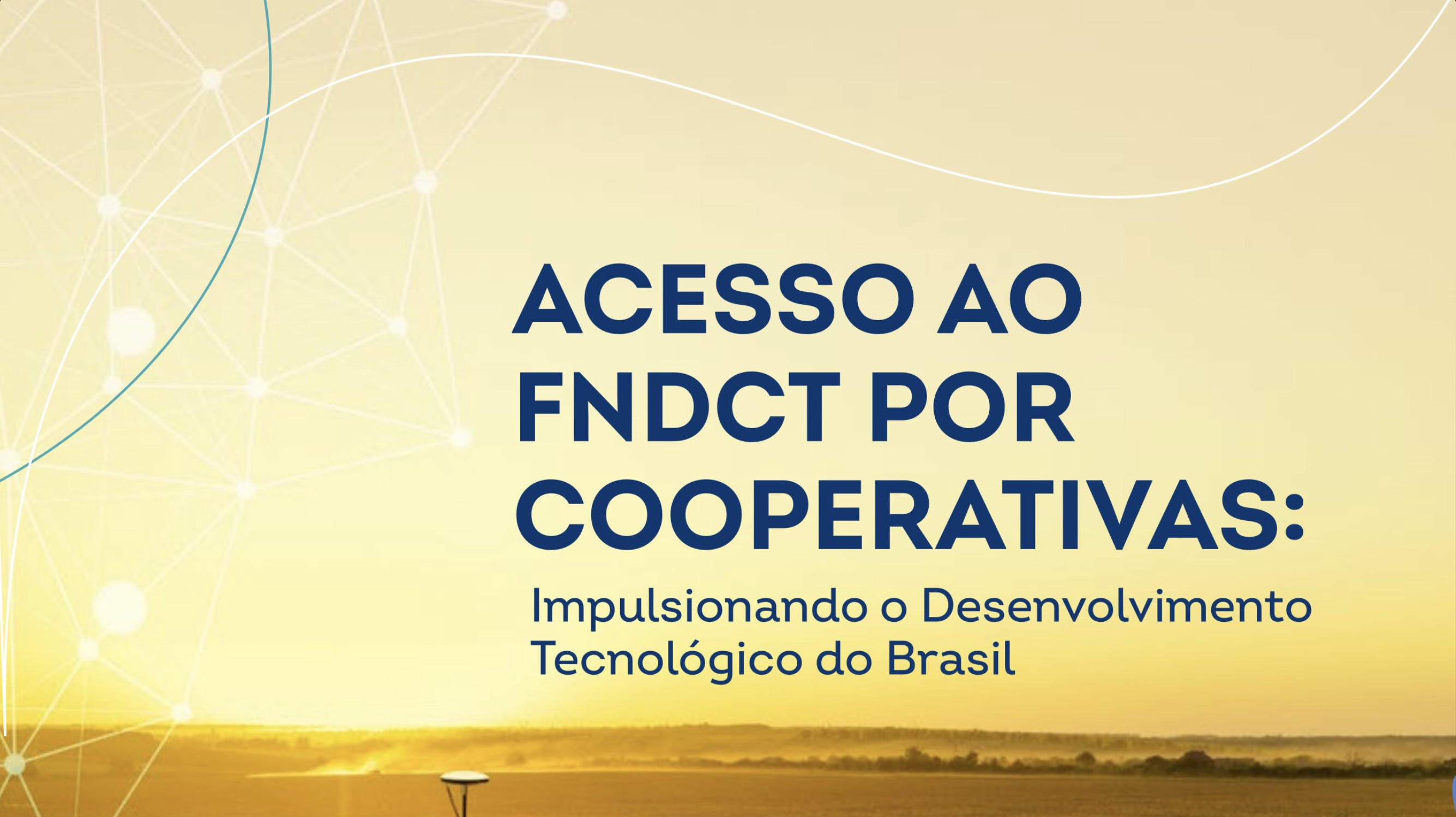  Capa da publicação elaborada pelo Sistema OCB sobre a participação de cooperativas no FNDCT